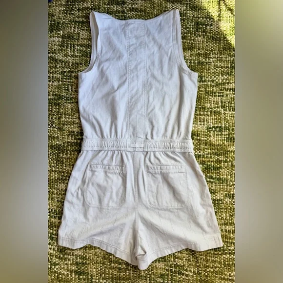 Athleta Farallon Printed Romper, Spliced Magic Veil Grey SIZE S - Picture 4 of 8